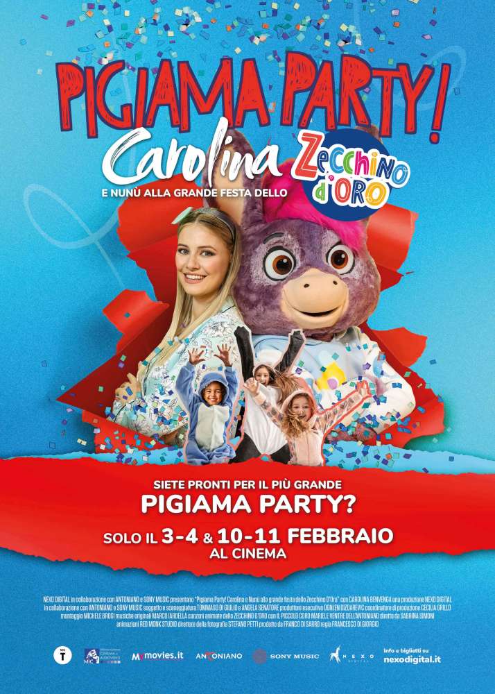 Pigiama party! Carolina e Nunù alla grande festa dello Zecchino d'oro